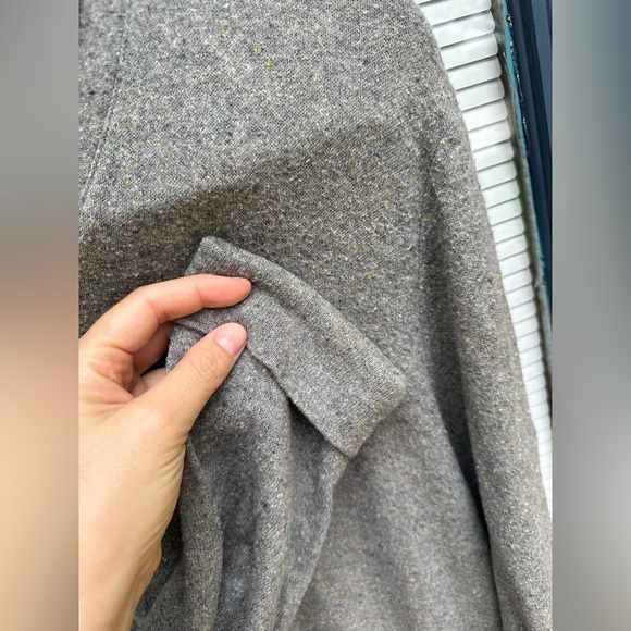 Orvis XL linen cotton wool silk nylon long sleeve maxi dress baggy gray - Picture 3 of 5